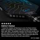 Six Zero Black Opal Pickleball Paddle | 14mm, Diamond Tough Raw Carbon Fiber & Aerospace Foam Core | Shock Shield Handle