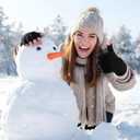 2 Pairs Knit Warm Fingerless Gloves for Men Women, Stretch Half Finger Gloves for Cold Weather, Half Finger Typing Glove, Winter Warm Knitted Mittens for Women Men (One size, Black)