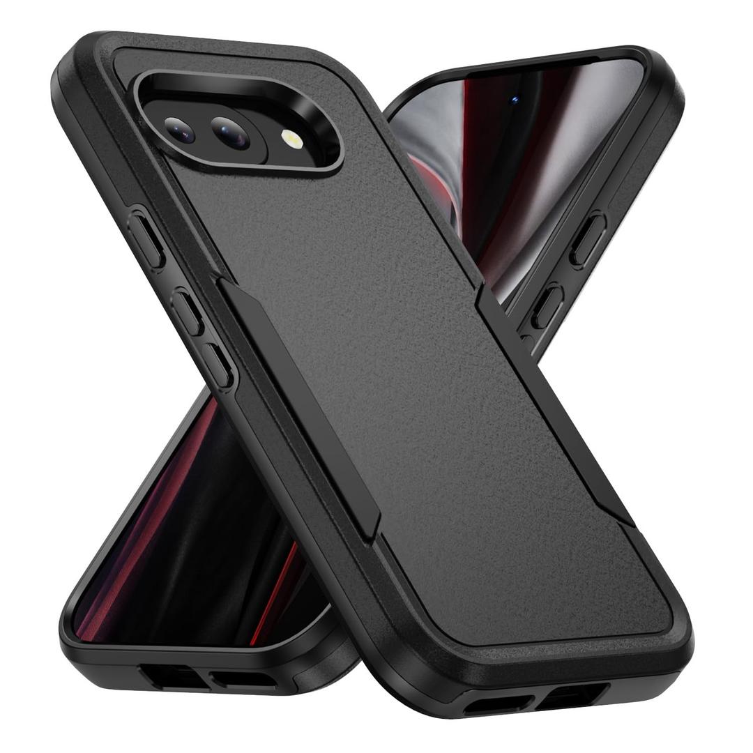 Warsia for Pixel 9a Case, with HD Screen Protector [Military Grade Drop Tested] Heavy-Duty Tough Rugged Shockproof Protective Case for Pixel 9a, Pink