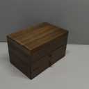 Meangood Jewelry Box Organizer for Women, 3 Layer Large Jewelry Storage Case, Rustic Wooden Jewelry Box with Mirror & Ring Tray for Necklace Earring Bracelets Rings, Vintage Style (Walnut)