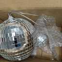 8 Pieces Mirror Disco Balls Silver Hanging Disco Light Mirror Ball for Retro Party, Fun Party, Home Bands Decorations