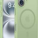 Miracase Magnetic Series for iPhone 16 Case [Compatible with MagSafe] Military-Grade Protection, Anti-Fingerprint, Slim Phone Case for iPhone 16 6.1 inch - Matcha Green