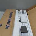 Pamray 43 Inch L Shaped Computer Desk with Reversible Side Storage Shelves, Small Corner Desk for Small Space Home Office,Writing Study Table PC Desk for Bedroom,White