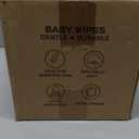 Dry Wipes - HAPPY BUM Baby Wipes, Large Baby Wipes, Wet and Dry Use, Unscented Tissues for Sensitive Skin (600 Count)