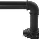 ZKL Black Industrial Curtain Rod, 1 Inch Diameter, 120-240 Inch, Adjustable, Wall/Ceiling Mounted, 30 Lbs Weight Capacity