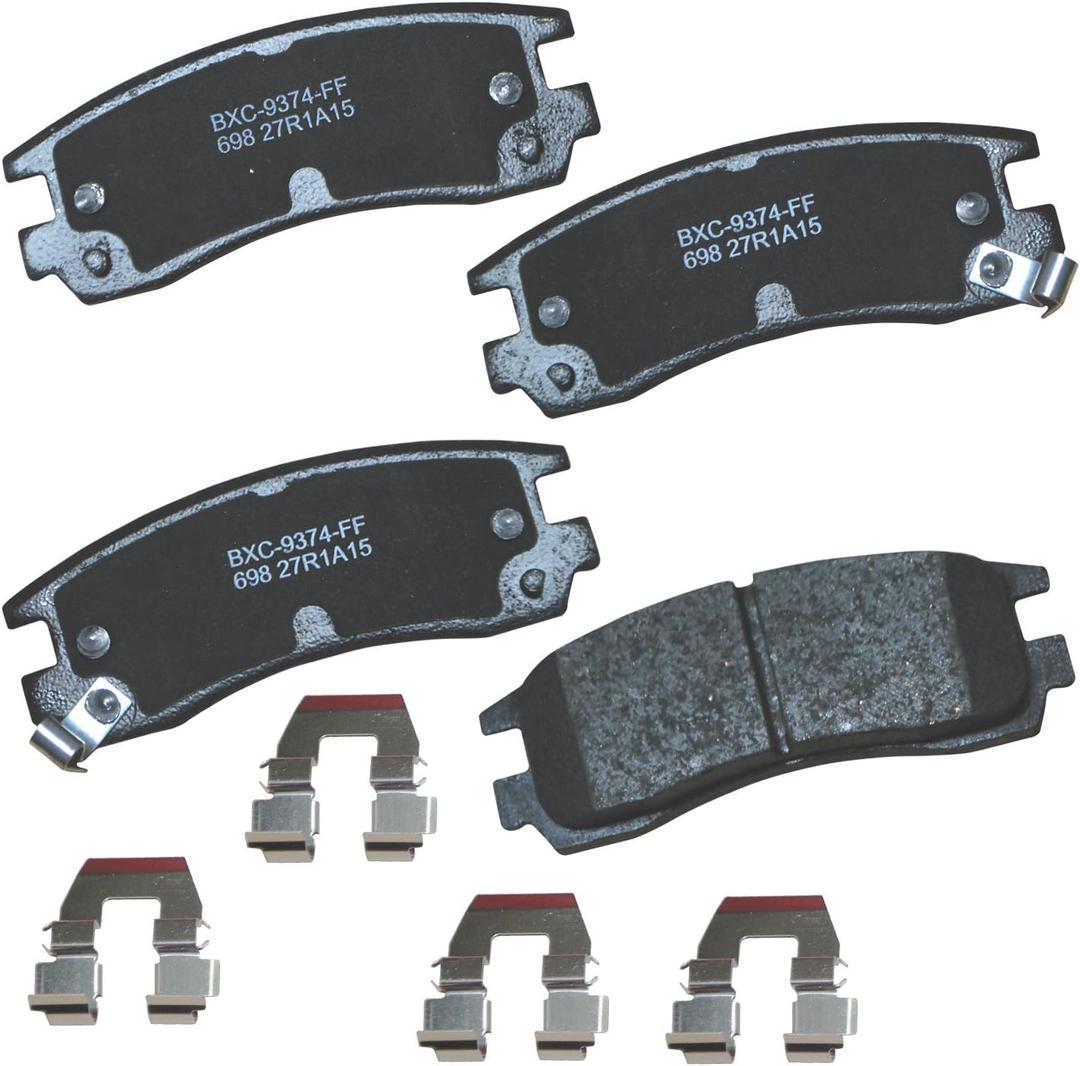 Bendix Premium SBC698 Ceramic Rear Brake Pads for Select Models Buick,LaCrosse,Regal,Rendezvous,Chevy,Monte Carlo,Venture,Olds,Intrigue,Silhouette,Pontiac Aztek,Grand Am,Prix,Montana
