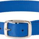 Weaver Dog Collar (1 x 19-inch, Blue)