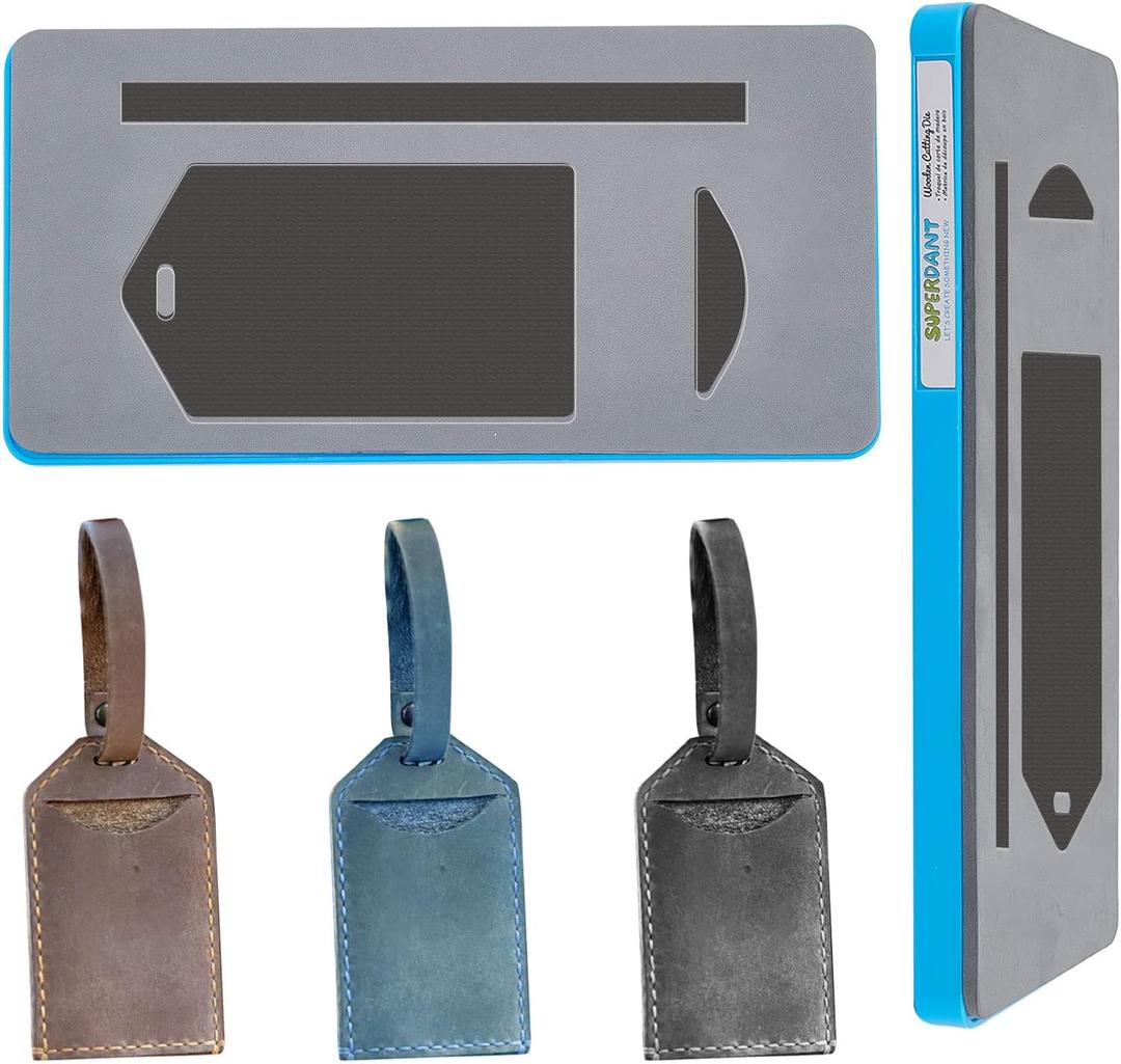 SUPERDANT Leather Luggage Tag Cutting Die for DIY Leather Crafts