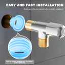 2 x Universal Faucet Leak Proof Sealing Gasket in Silicone Material,Water Pipe Silicone Rubber Hose Gasket Washers, Outdoor Faucet Repair Kit 50Pcs-White