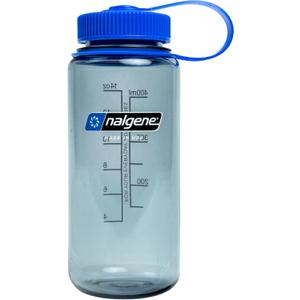Nalgene 16 oz Wide Mouth Water Bottle | Slim Cup Holder Size, BPA-Free, Durable & Leak Proof, Lightweight Travel Bottle, Grey