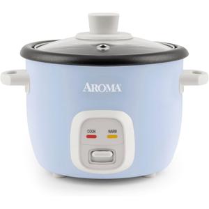 Aroma Housewares 4-Cups (Cooked) / 1Qt. Rice & Grain Cooker (ARC-302NGBL), Blue