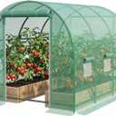1277 FT Greenhouses for Outdoors Heavy Duty, Large Walk in Green Houses for Outside with 6 Ventilated Mesh Windows & Roll-up Door & Reinforced Frame
