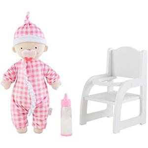 Mud Pie Baby Doll & High Chair Set