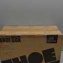 SEE SPRING X-Large Shoe Storage Box Fit Size 11, Clear Plastic Stackable Shoe Organizer for Closet, Space Saving Sneaker Shoe Rack Containers Bins Holders for Entryway, Under Bed, 12 Pack Black