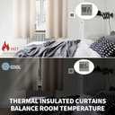 BGment Blackout Curtains - Grommet Thermal Insulated Room Darkening Bedroom and Living Room Curtains, Set of 2 Panels (52 x 95 Inch, Champagne)