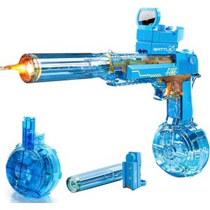Electric Water Gun, Water Guns for Adults, Large Capacity High Powered Squirt Electric Water Gun, Range 28-32 FT, Summer Water Pistol Toys for Pool Party Beach Outdoor (Blue)