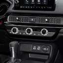 TOMALL Bling AC Air Conditioning Knob Button Cover Compatible with Honda Accord 2024 2025 for CRV HRV Civic Centre Console Air Conditioner Switch AC Climate Knob Cap Bling Interior Accessories for Car