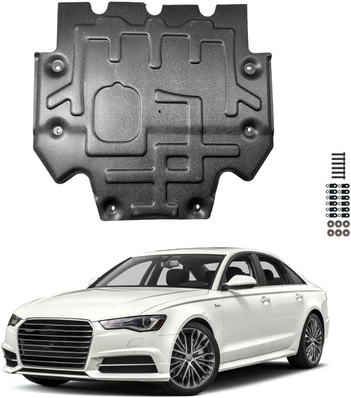 New Engine Splash Shield Fit for Audi A6 2012-2018 Under Engine Cover Compatible with Audi A6 2013-2017 Engine Guard Fit for Audi A7 2012-2018 Front Engine Gearbox Guard