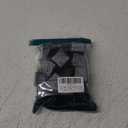 16 PCS Square Chair Leg Floor Protector, Silicone Chair Leg Cover, Furniture Leg Protectors with Felt, Mobile Table Leg pad, Protect The Floor from Scratches.1 in Black.