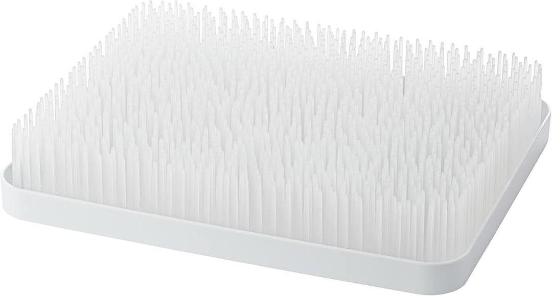 Boon Lawn Countertop Baby Bottle Drying Rack - White - Bottle Rack and Organizer - Baby Feeding Essentials - 13.5 x 11 x 2.5 - 1 Count