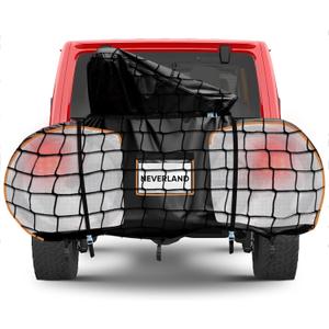 NEVERLAND Bike Cover for Transport on Rack, Bicycle Cover Outdoor Storage Waterproof All Seasons, 600D Oxford Materials, Travel Use for Car, Truck, RV, SUV - Light Night Reflectors for 2 Bikes (XXL)