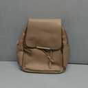 KKXIU Trendy Leather Backpack Purse for Women and Ladies Shoulder Travel Daypacks Bags (A-Brown)