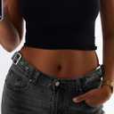 EMMIOL Women's Flare Jeans High Waist Stretch Bootcut Denim Pants (Black)
