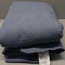 WDCOZY 100% Cotton King Size Quilt Set - Dusty Blue Pre-Washed Soft Lightweight Modern Bedspread, Farmhouse Country Rustic Coverlet, Textured Like Linen, Shabby Chic Gauze Bedding, 3 Pieces (King (106"x96"))