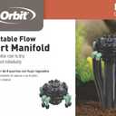 Orbit 67000 8 Port Adj Flow Drip Manifold, Single