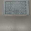 WIBIMEN Mini Ice Cube Trays, 0.55 Tiny Pebble Ice for Iced Coffee & Cocktails, Fast Chill, Easy Twist Release, Stackable with Lid & Storage Bin (2 Pack, Blue)