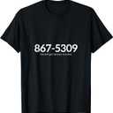 Retro 80s Music Nostalgia Pop Culture Classic Lyrics Gift T-Shirt. L Size