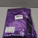 LHJ Unisex Full Length Hooded Robe Cloak Long Velvet Cape Cosplay Costume (Purple,XL)