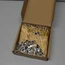 Hushee 300 Pcs Christmas Cocktail Picks Disco Ball Decorative Toothpicks for Appetizers Fancy Bamboo Skewers for Drinks Wedding Disco Party Decorations Christmas Party(Gold, Black)