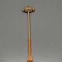 2-in-1 Wooden Massage Hammer & Back Scratcher, Bamboo Handle Body Massager for Muscle Stimulation & Deep Relaxation, Manual Percussion Tool for Neck, Shoulder & Body, Gift with Luxury Box