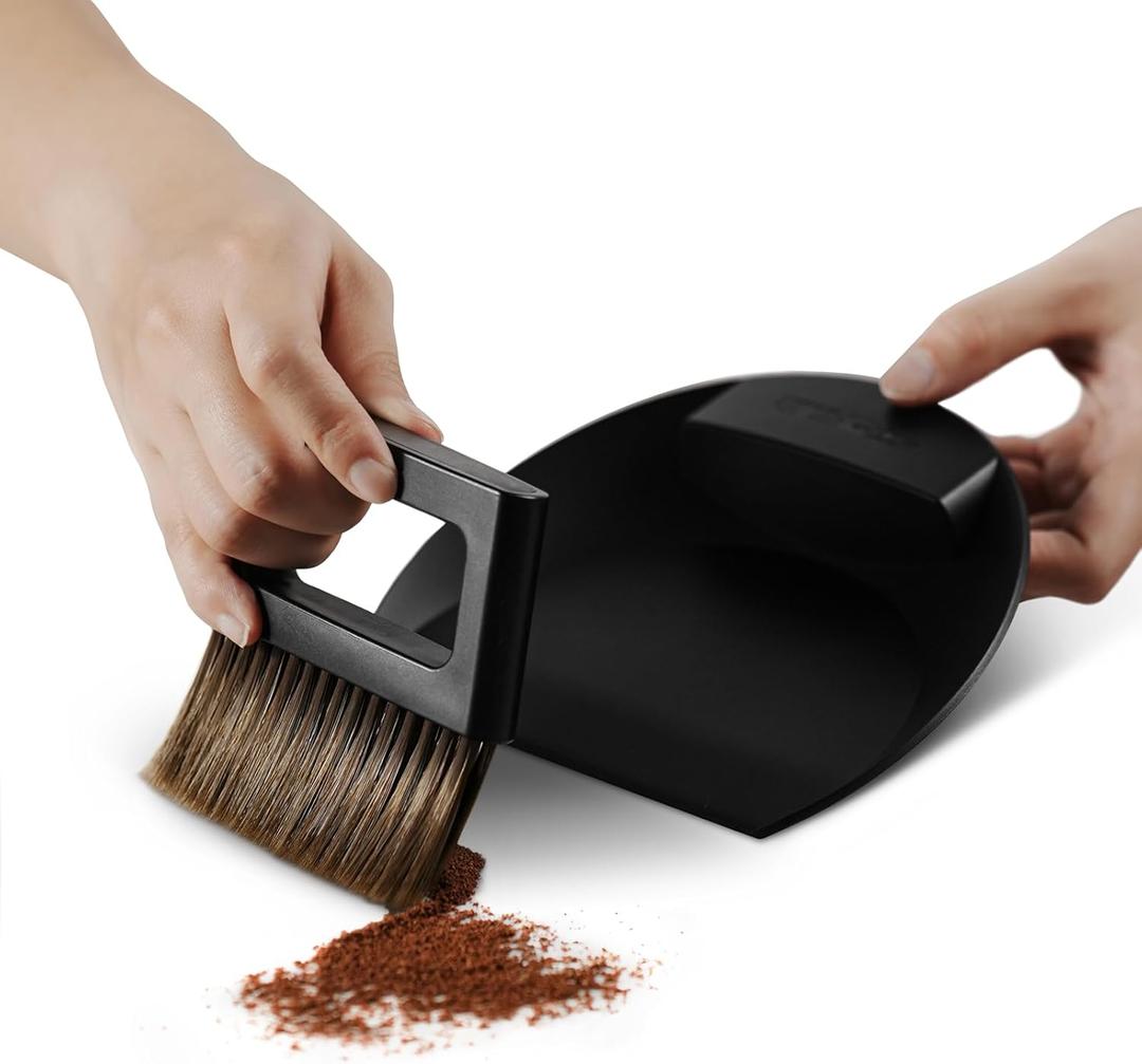 MHW-3BOMBER Small Coffee Brush, Hand Broom and Dustpan Set, Magnetic Small Brush and Dustpan Set Soft Bristles, Dust Pan Brush for Home Kitchen Coffee Counter Office, B5188B