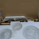 Fiqevs 3 Globe Mid Century Modern Floor Lamp, 3 x 800LM LED Bulbs Included, Matt Black Standing Lamp with Sphere Frosted Glass Shade, Vintage Retro Tall Pole Lamp for Living Room, Bedroom Office