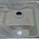 Wall Hung Bathroom Vessel Sink, QISHKA 13" X 11.5" Rectangular Floating Ceramic Wash Hand Basin White Wall Mount Vanity Sink for Small Bathroom and Small Cloakroom