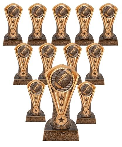 Express Medals 12 Pack of 6.5 Inch Tall Cobra Football Trophy Awards Boys Girls Mens Women Flag Touch Youth Team Trophies Award Tournament Champion Winner Event Prize Gift CA194