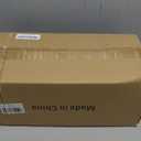 MyGift 14 Inch Ceramic Indoor Plant Pot with Drainage Hole, Rectangular Succulent Planter Window Box with Removable Saucer, Unglazed White