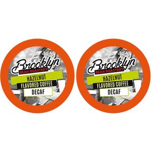 Brooklyn Beans Coffee Pods,Hazelnut Decaf - Compatible with Keurig K Cup Brewers Including 2.0 Machines,Deliciously Nutty Flavor,40 Count (Pack of 2)