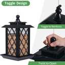 Byvivace Large Bird Feeders, Hanging Bird Feeders for Outdoors, 3.2lb Capacity Lantern Wild Bird Feeders for Outside Hanging, Black