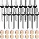 Shimeyao 16 Set Stair Handrail Bolt Kits Rails Fitting Fastener Easy Installation for Residential and Commercial Installation, Connect Handrails to Staircase Fittings and Newels