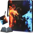 Card Binder 900 Pockets, Trading Card Binder 9-Pocket Sports Card Binder Card Holder Binder Fits 900 Cards with 50 Removable Sleeves for Boys and Girls Organized