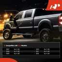 A-Premium Towing Mirrors - Compatible with Ford F-150 F150 2007 2008 2009 2010 2011 2012 - Manual Folding Heated Black - with Puddle Light, large