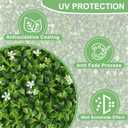 12pcs Artificial Grass Wall Panels 2020 Greenery Wall Backdrop Boxwood Panels Green Leaf Hedge Panel Grass Backdrop for Home Decor Indoor Greenery Fence Privacy Screen for Outdoor Garden Balcony