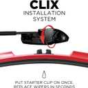 ClixWipers 22" + 22" (Set of 2) Red All Weather Premium Automotive Replacement Windshield Wiper Blades, Passenger and Driver Side Winter Wiper Blades for Various Car Models