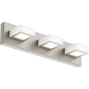 Ralbay Brushed Nickel Bathroom Vanity Lights Metal Acrylic LED Modern Bathroom Wall Lighting Fixtures Brushed Nickel, 20 inch