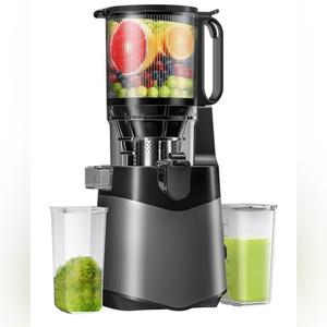 Slow Juicer Machines, 5.8" Feeding Chute For Fruits and Vegetables, High Juice Yield & Easy to Clean