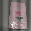 ojustbeok 24Pcs Pink Bow Favor Bags with Stickers Pink Bowknot Paper Gift Bags Bow Party Favor Candy Goody Bag for Girls Women Birthday Engagement Baby Bridal Shower Bachelorette Party Supplies