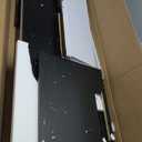 Corner TV Stand with Mount LED - Universal TV Mount Stand for 32-65" TV, Height Adjustable Swivel TV Console Wood & Steel Entertainment Center with Mount, Cabinet, Power Outlet, Colorful Light, Black